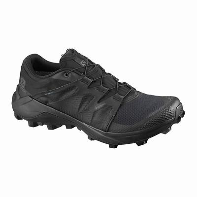 Salomon WILDCROSS GTX - Miesten Polkujuoksukengät - Mustat